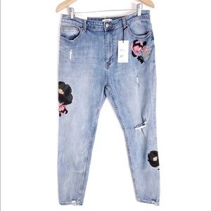 Forever 21 High Rise Skinny Fit Floral Print